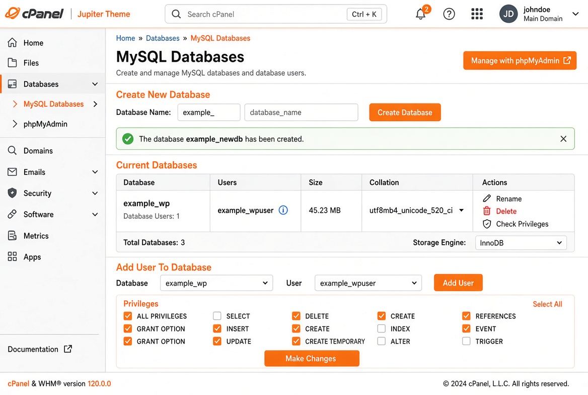 MySQL Databases