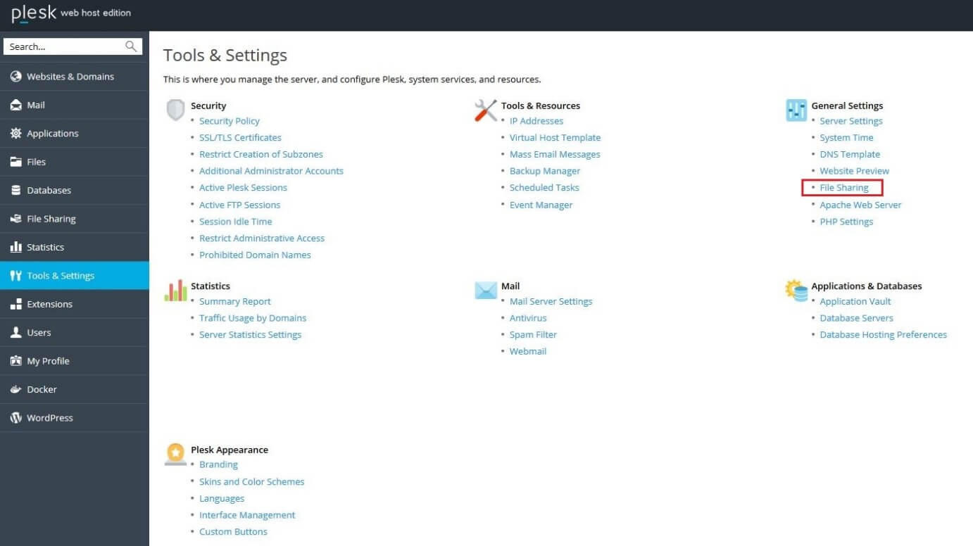 Tools & Settings