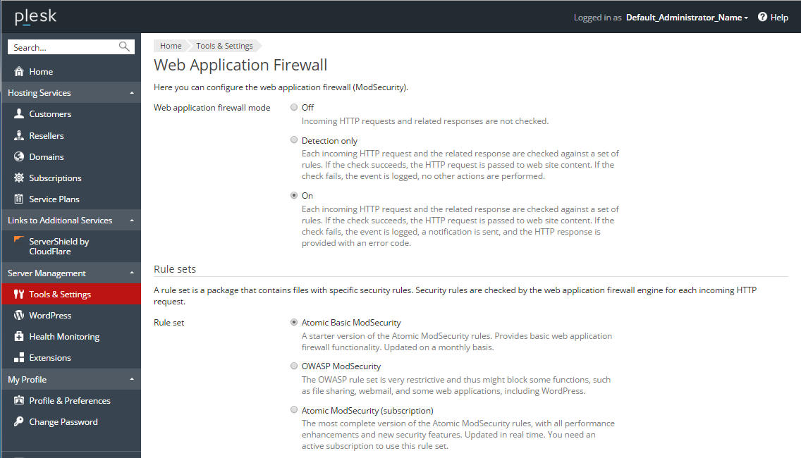 Web Application Firewall
